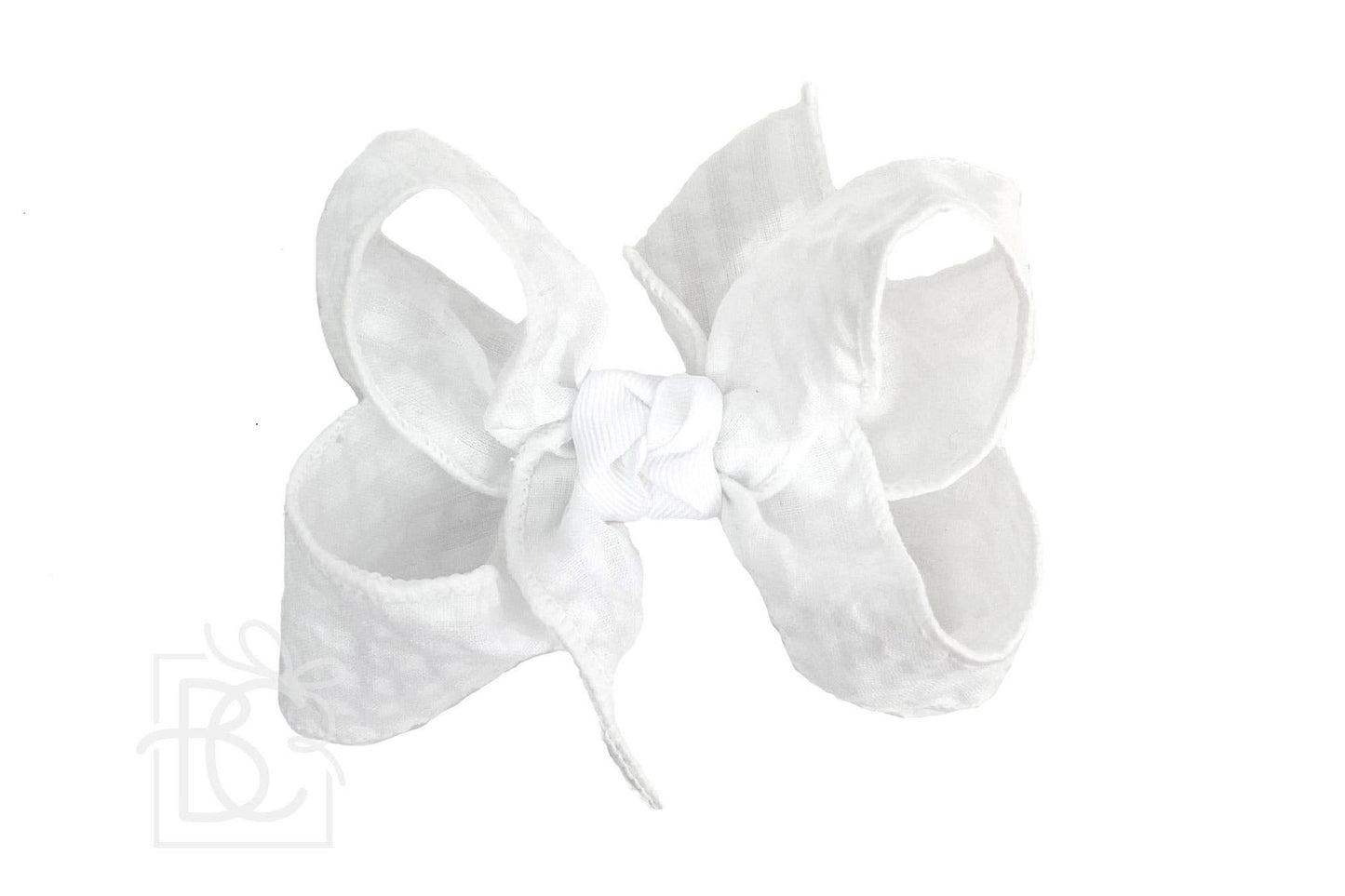 SEERSUCKER BOW ON CLIP