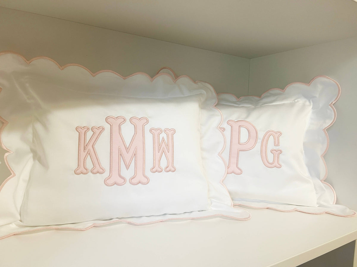 Baby Pillow Sham - Scalloped Edge