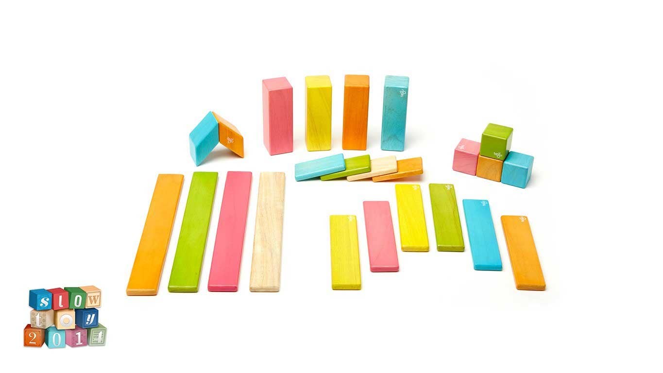 24 Piece Magnetic Wooden Block Set