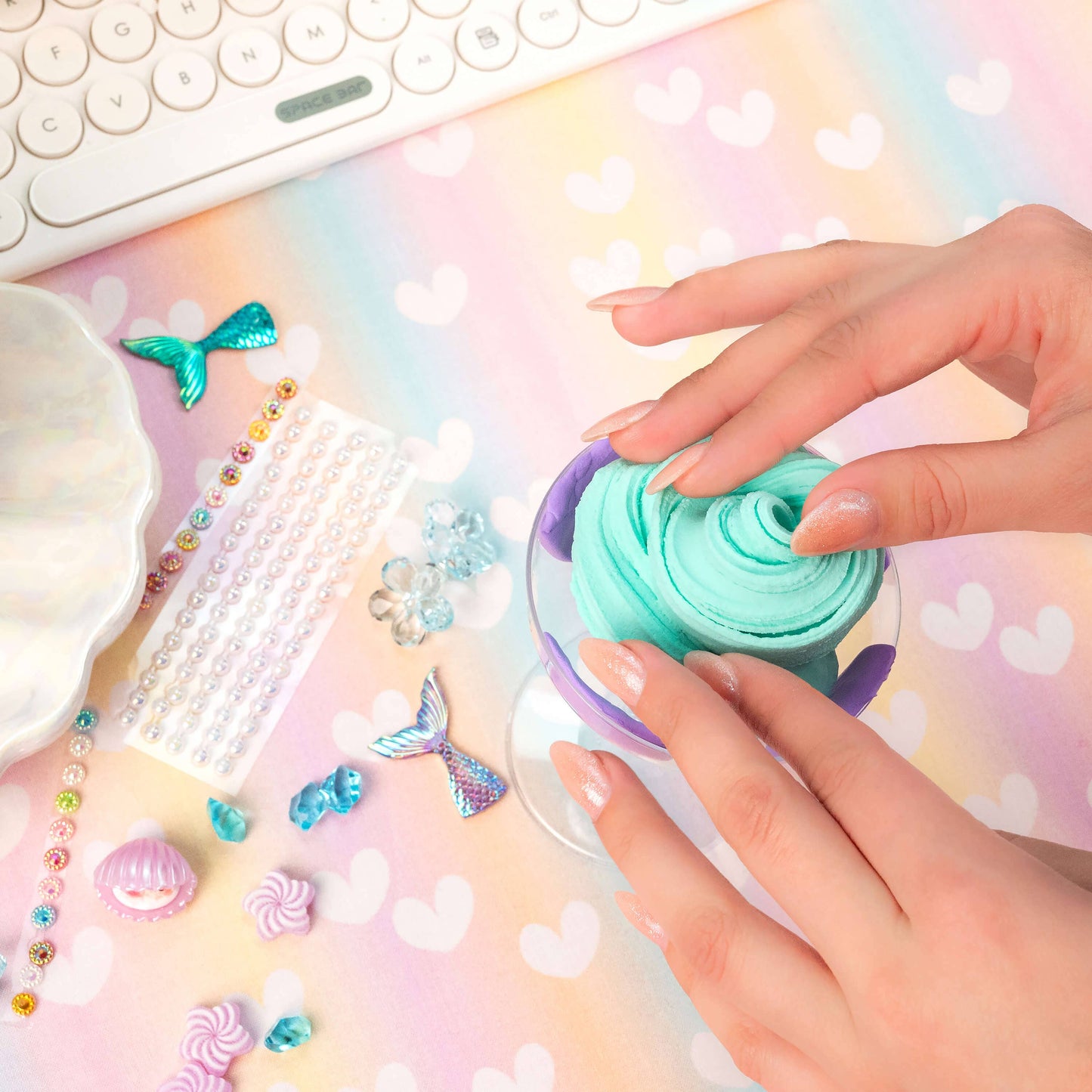 Play & Display Mermaid Parfait Clay Cafe Kit