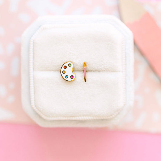 Paint Pallet & Brush