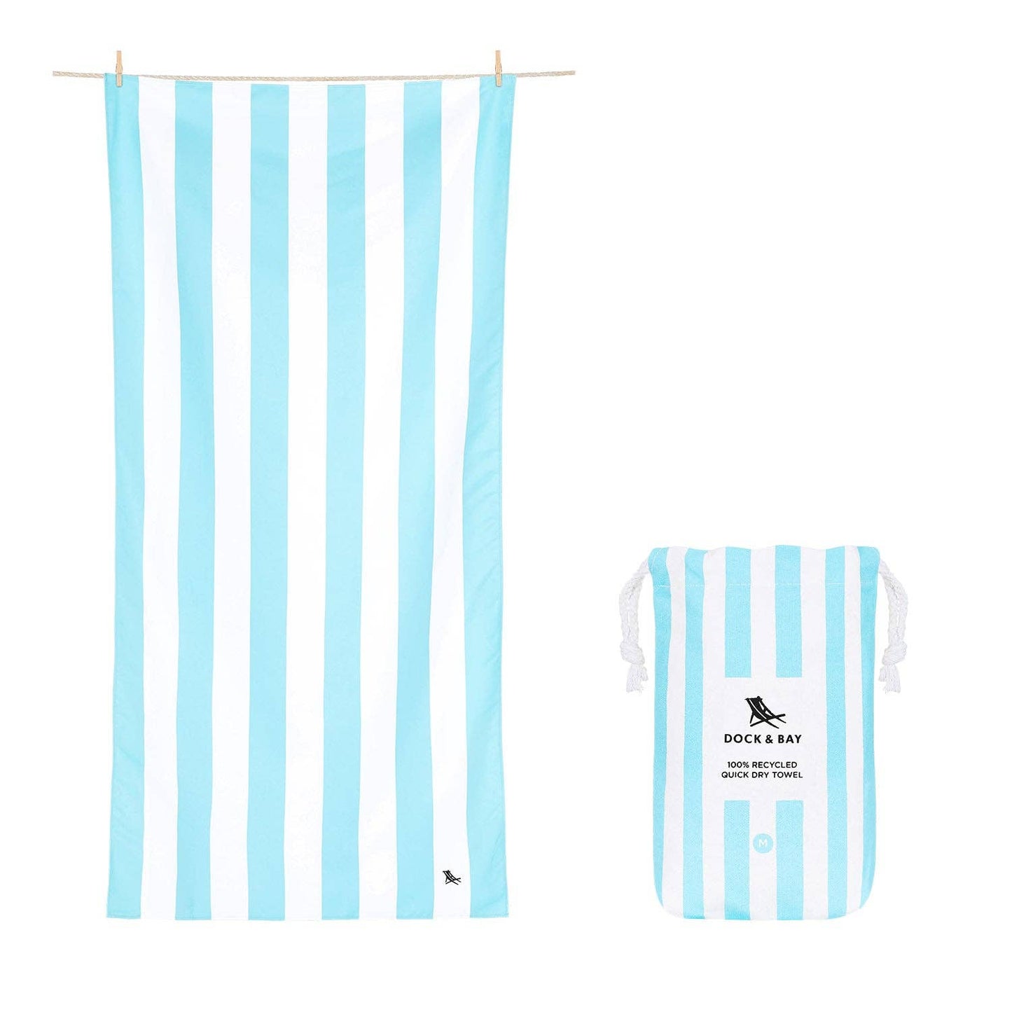 Dock & Bay Quick Dry Towels - Kids - Tulum Blue