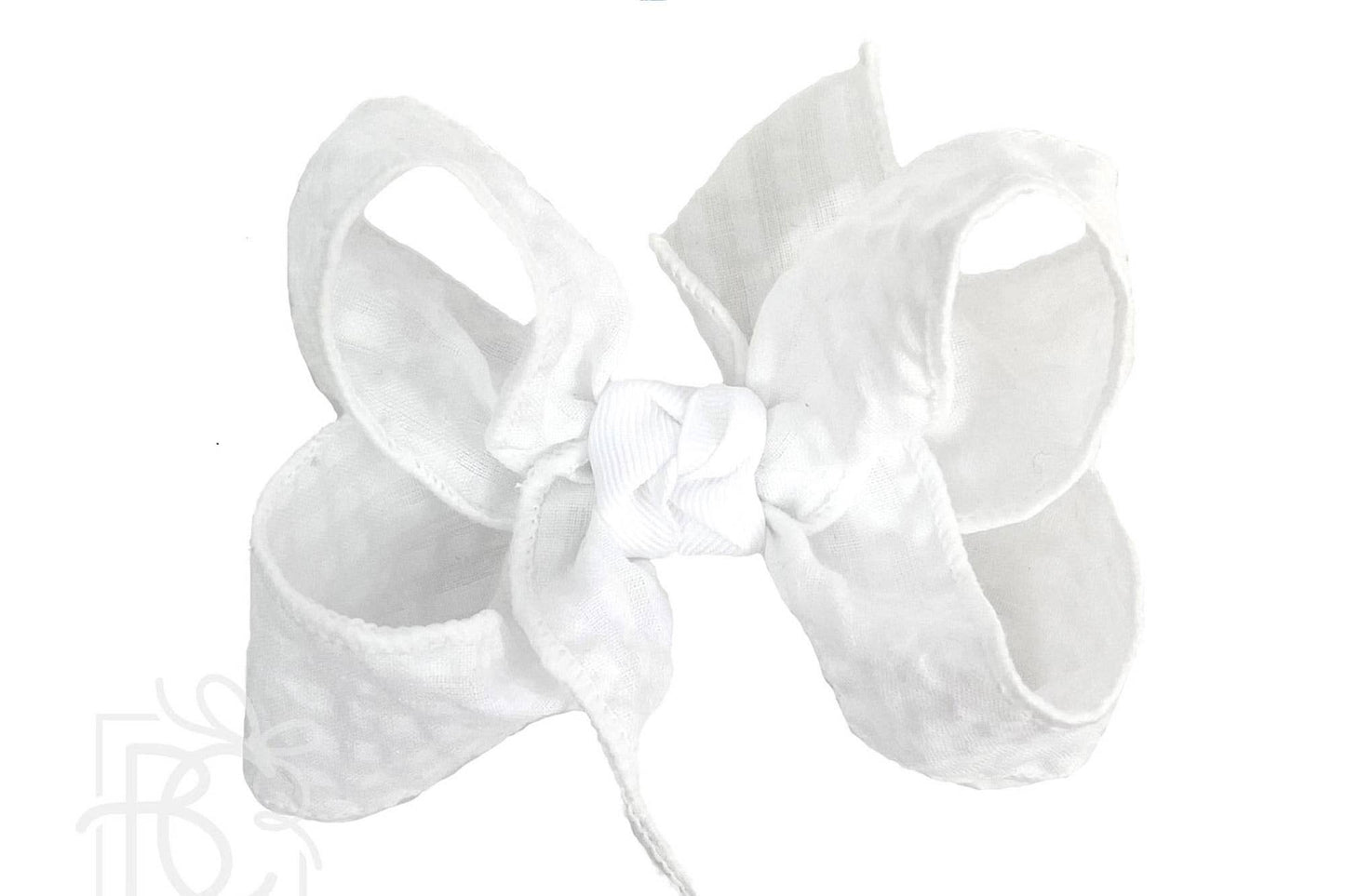 SEERSUCKER BOW ON CLIP