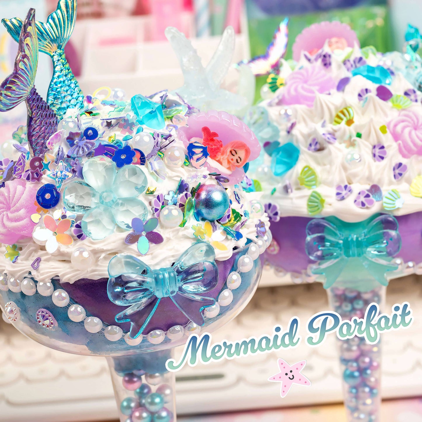 Play & Display Mermaid Parfait Clay Cafe Kit