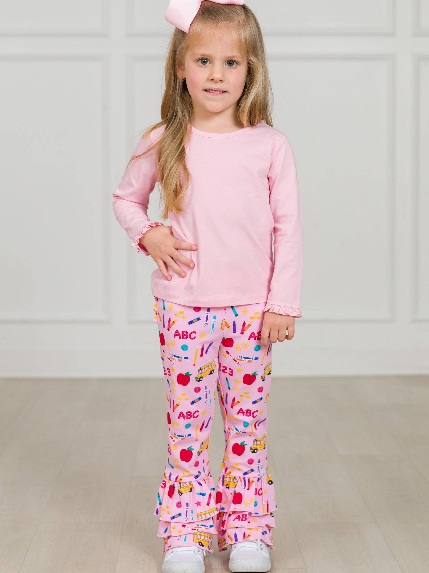 School House Ruffle Flare Pants