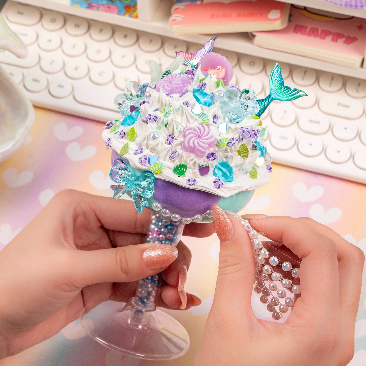 Play & Display Mermaid Parfait Clay Cafe Kit