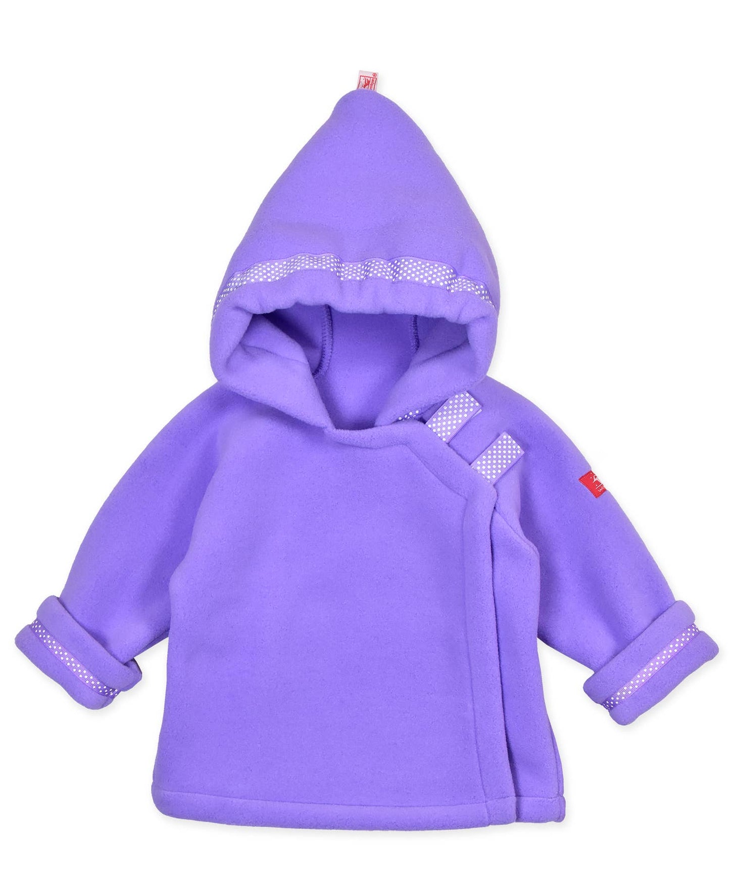 Girls Dot Ribbon Hooded WarmPlus Fleece Jacket