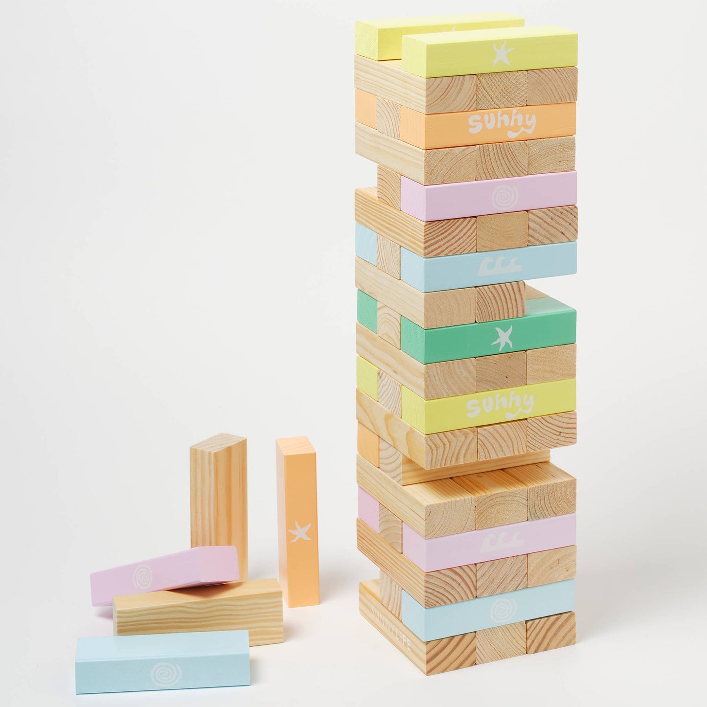 Pool Side Giant Jumbling Tower Pastel Gelato