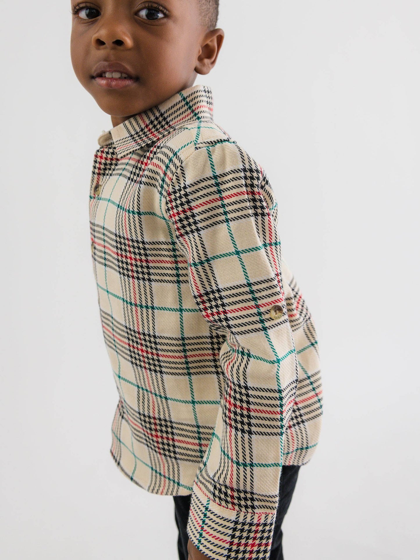 Plaid Long Sleeve Button Down Shirt