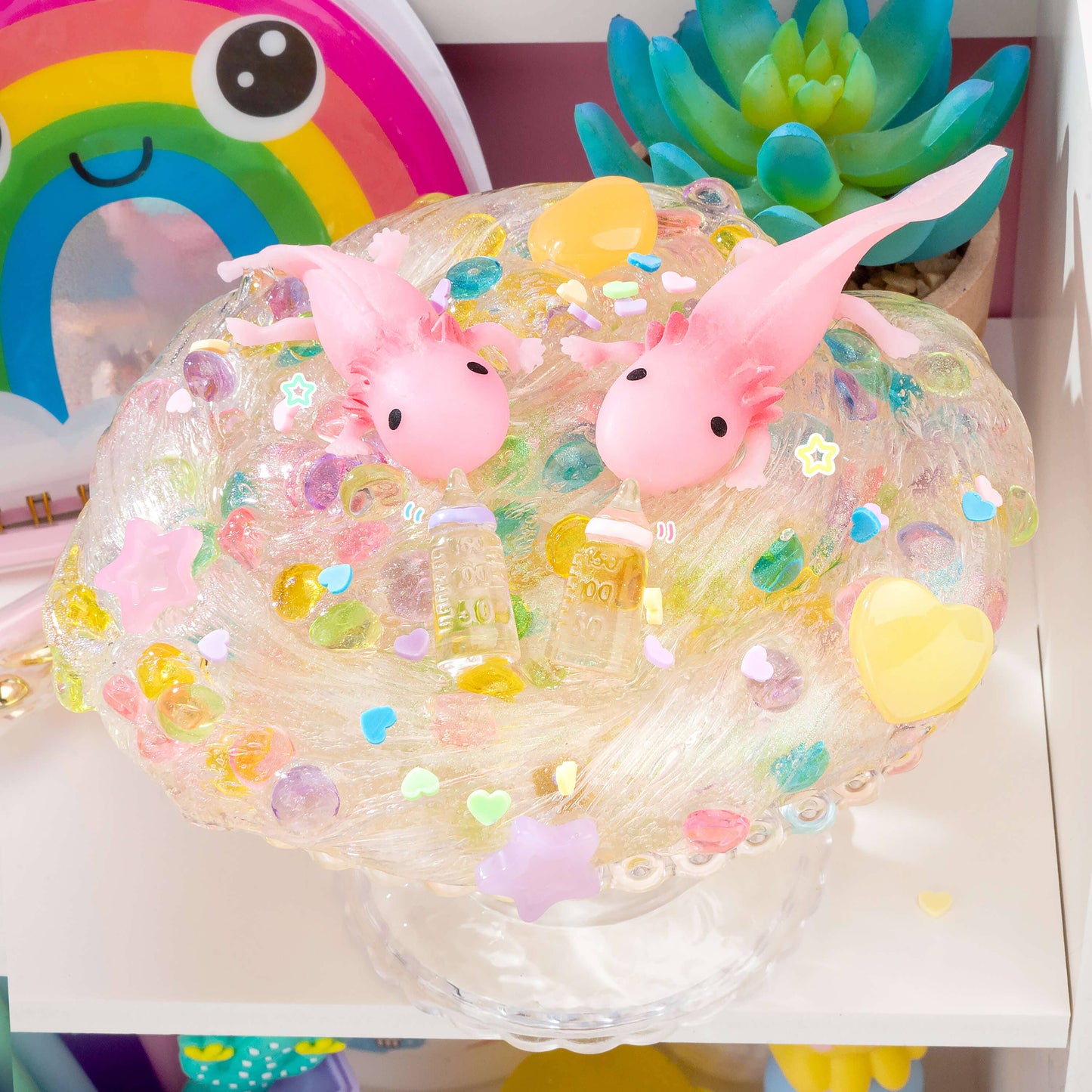 Baby Axolotl Clear Slime