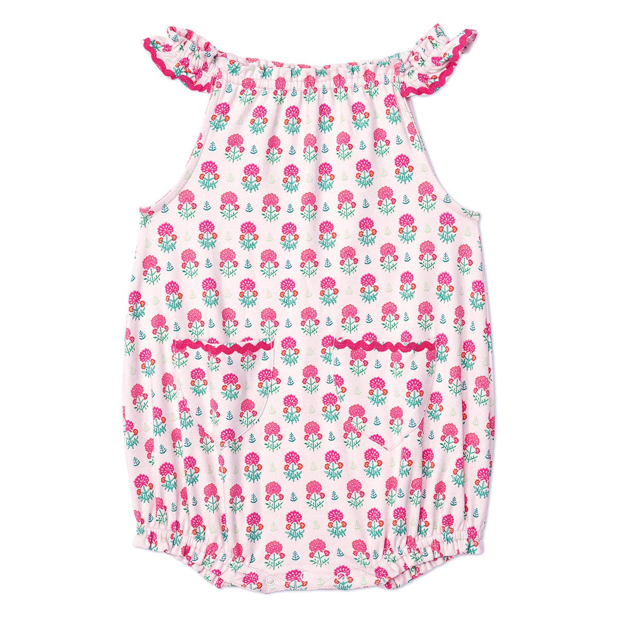 Geranium Block Print Girls Weezie Bubble