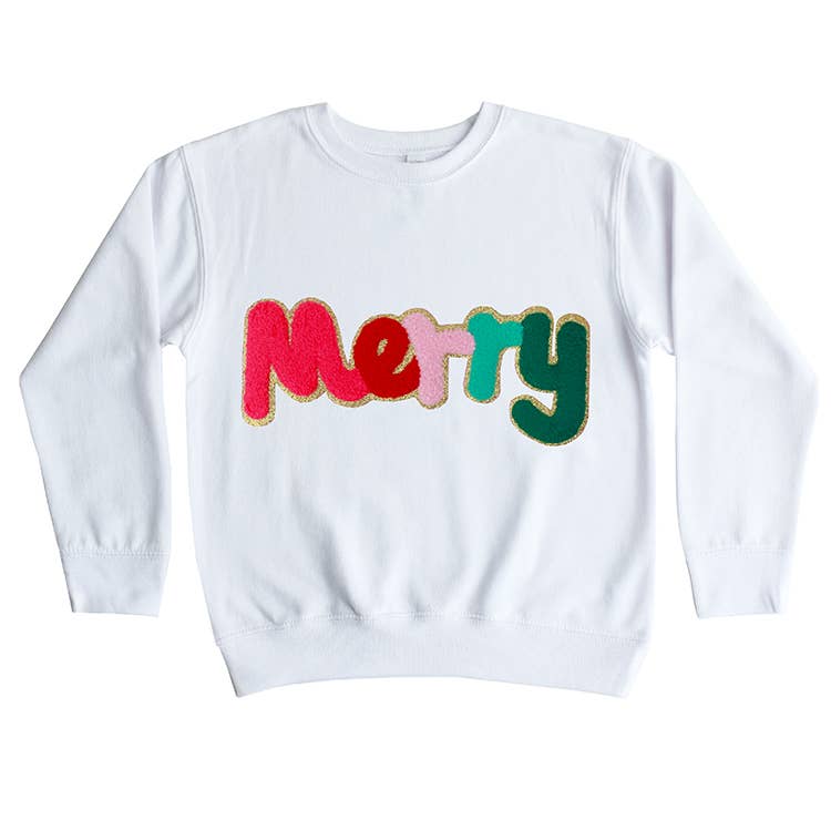 Chenille Merry Sweatshirt