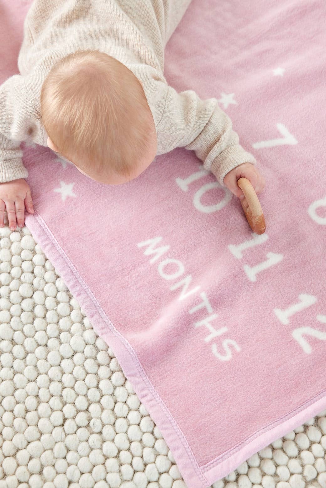 Milestone Mini Blush Blanket
