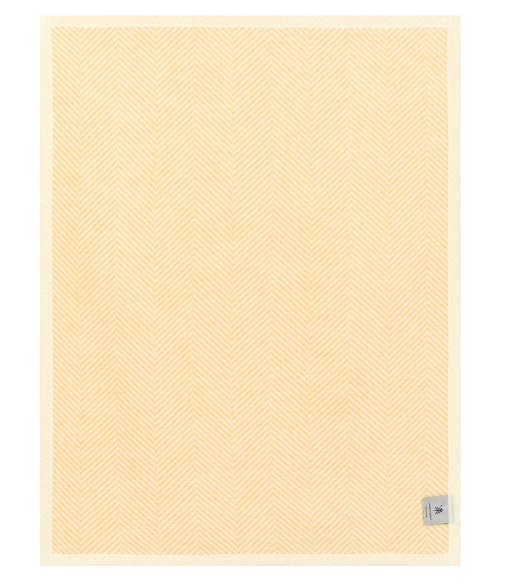 Harborview Herringbone Butter Yellow Mini Blanket