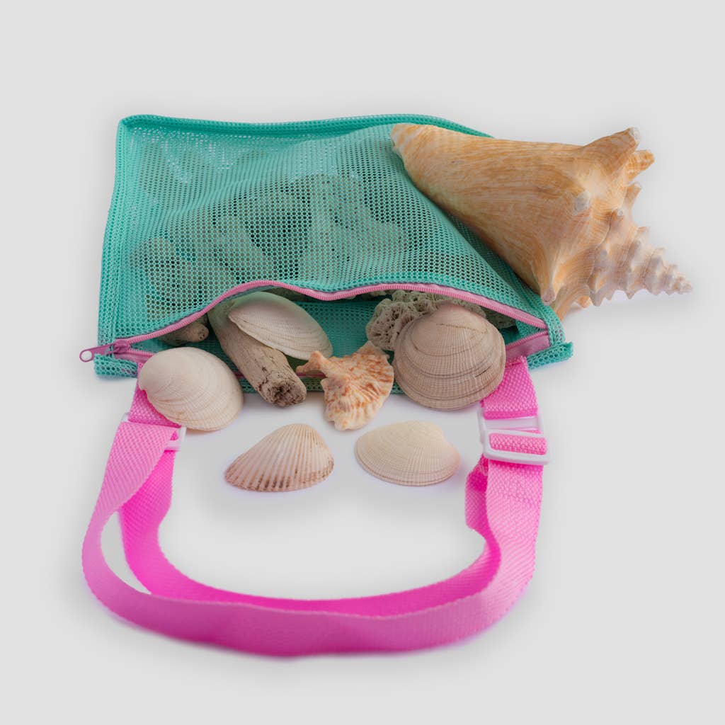 Kids Mesh Shell Collecting Beach Bag