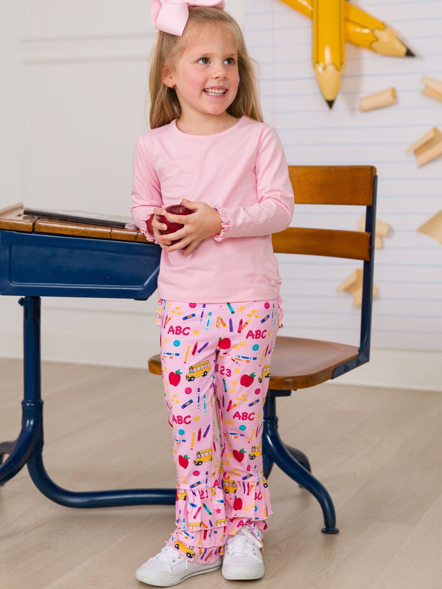 School House Ruffle Flare Pants