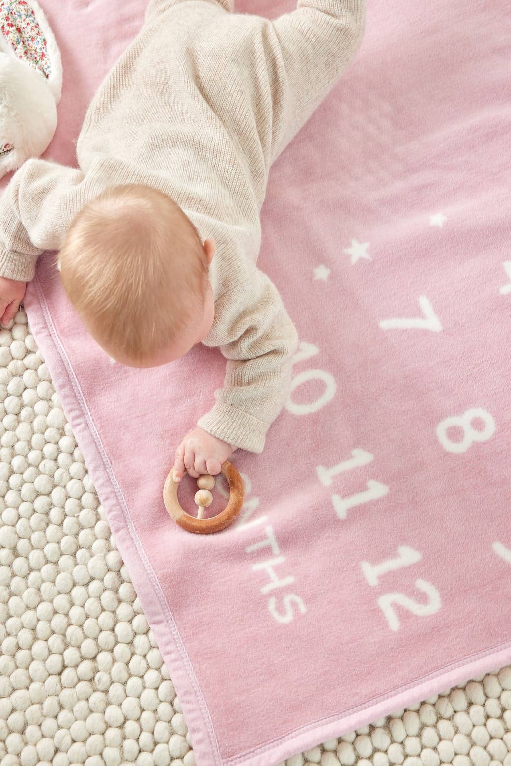Milestone Mini Blush Blanket