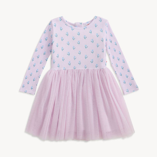 LAVENDAR FLORAL DRESS