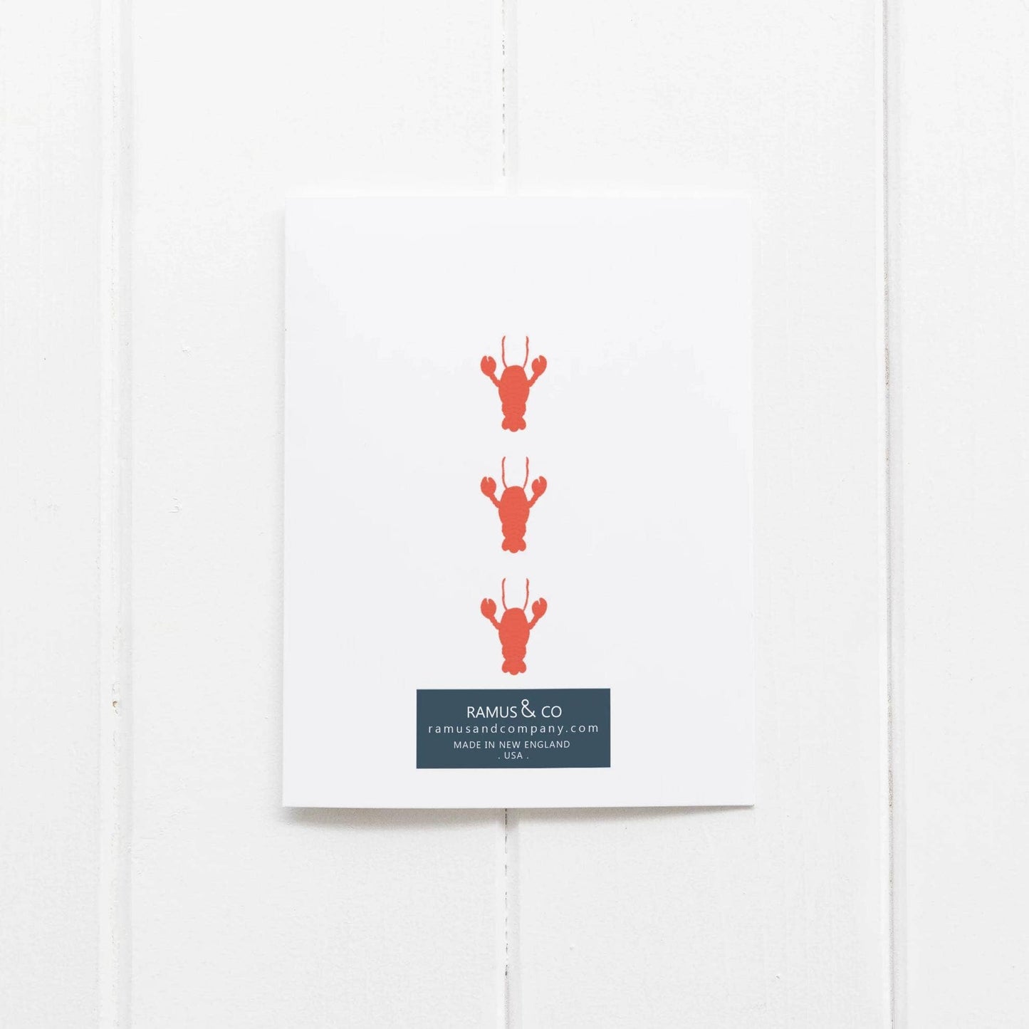 Lobster Sweater Welcome Little One Greeting Card