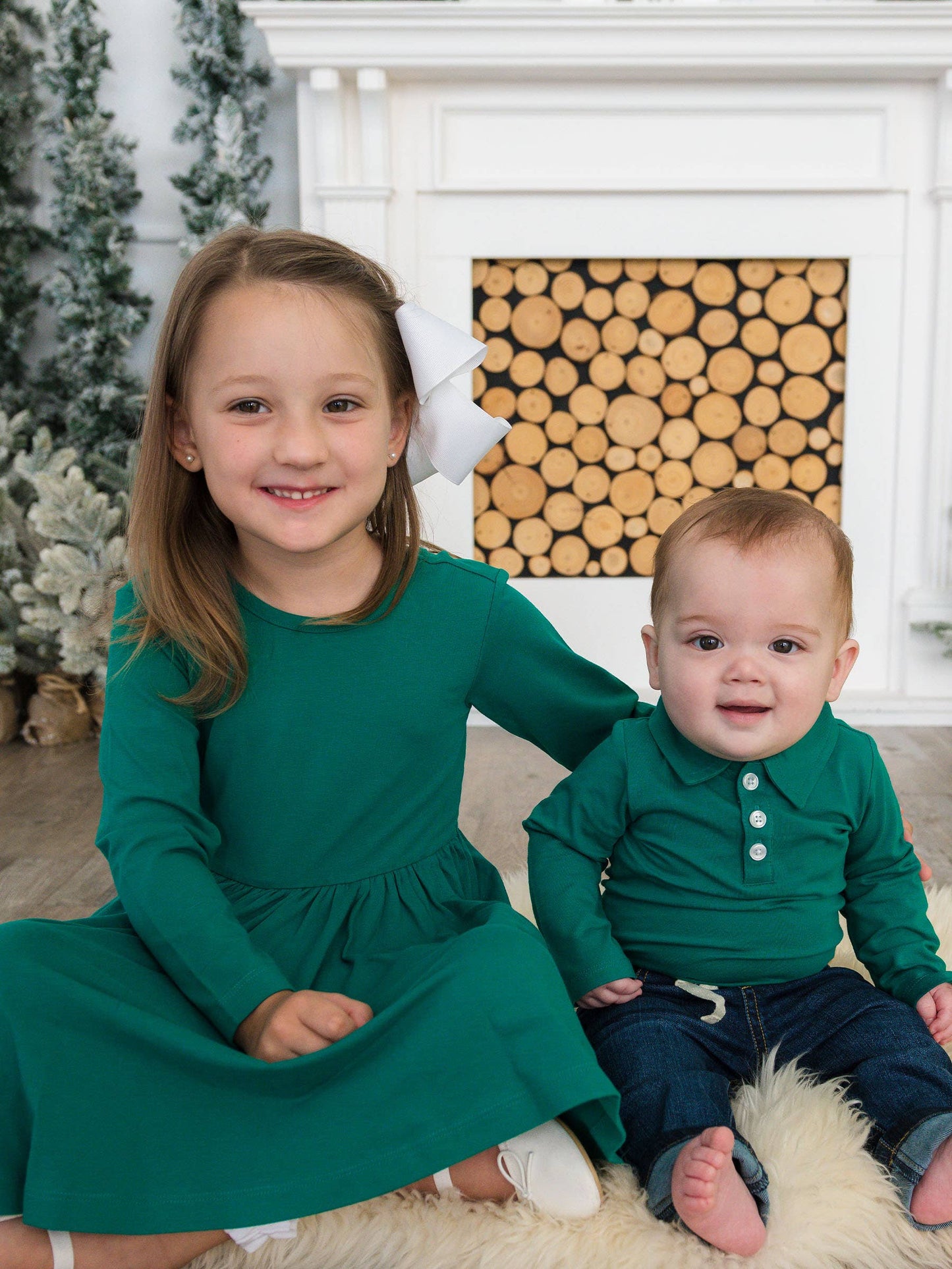 Emerald Green Knit Polo Bodysuit