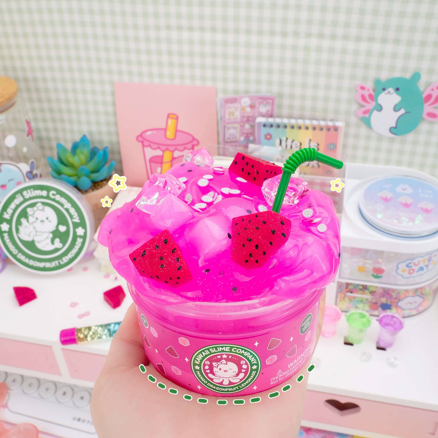 Mango Dragonfruit Lemonade Refresher Slime