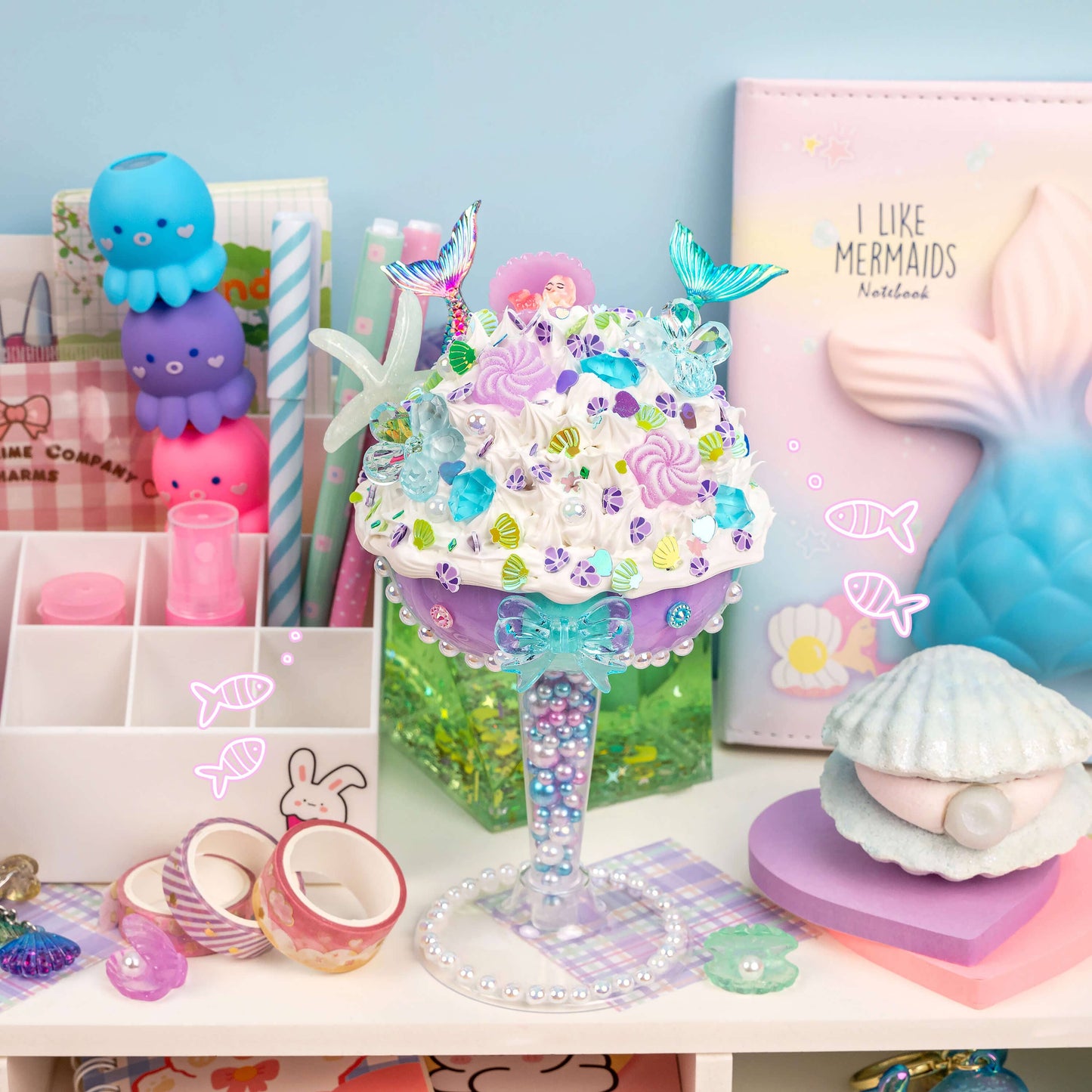 Play & Display Mermaid Parfait Clay Cafe Kit