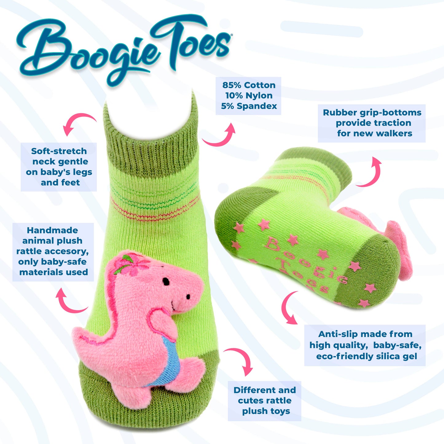 Seahorse Boogie Toes Rattle Socks