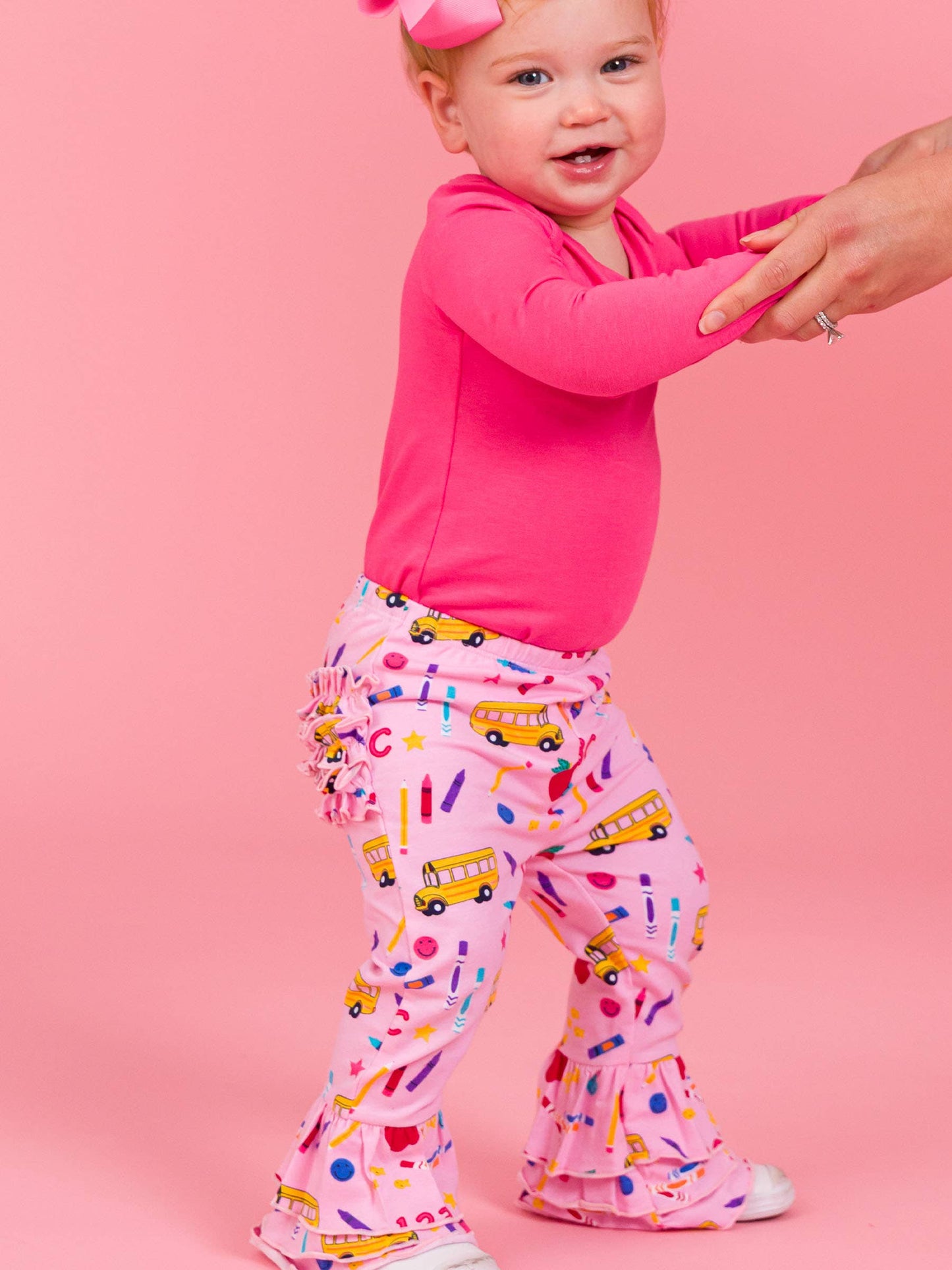 School House Ruffle Flare Pants