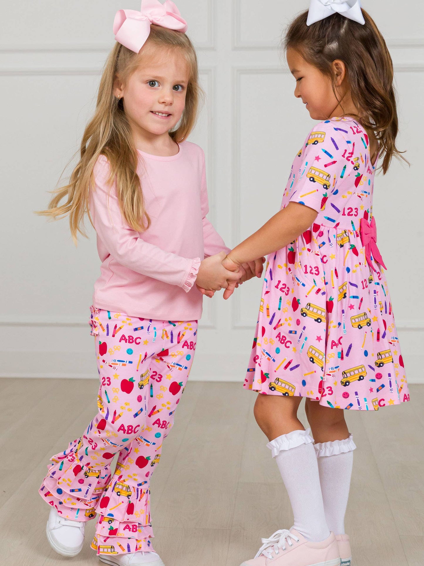 School House Ruffle Flare Pants