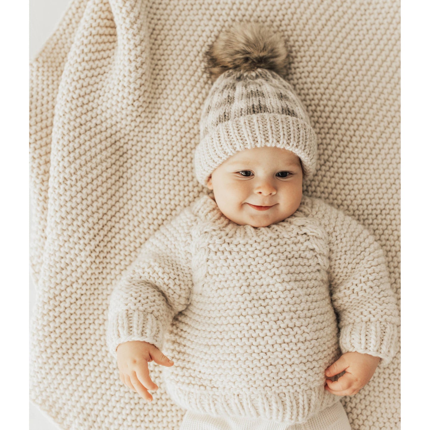 Hand Knit Crew Neck Sweater