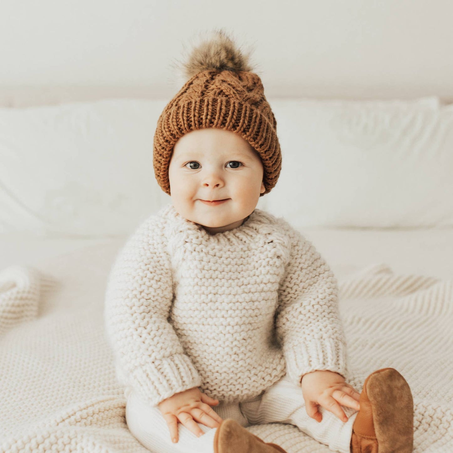 Hand Knit Crew Neck Sweater