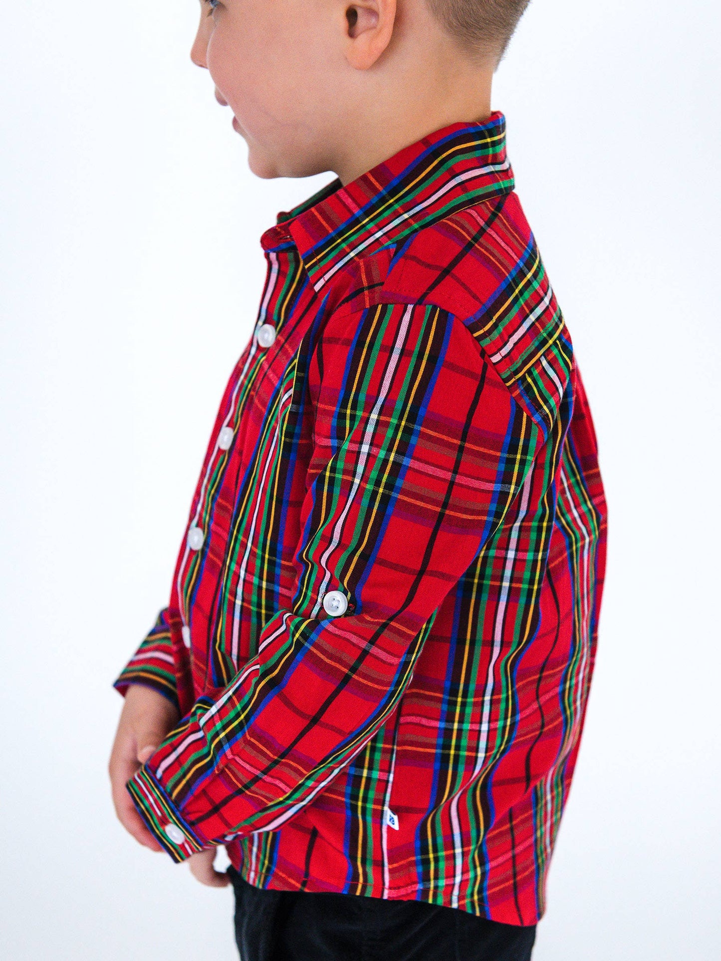 Plaid Long Sleeve Button Down Shirt