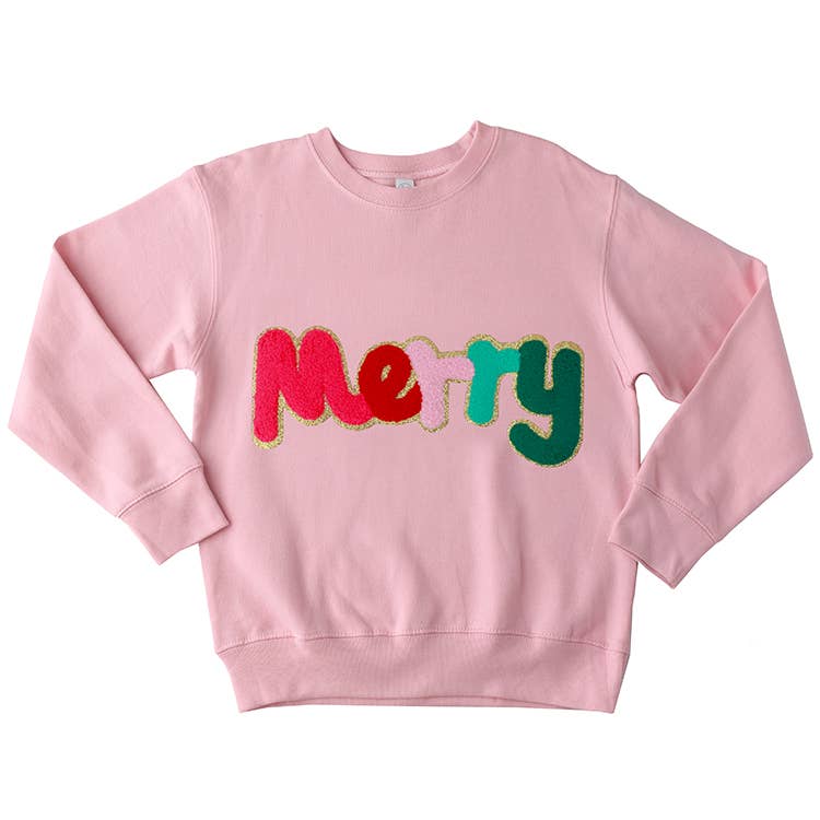 Chenille Merry Sweatshirt