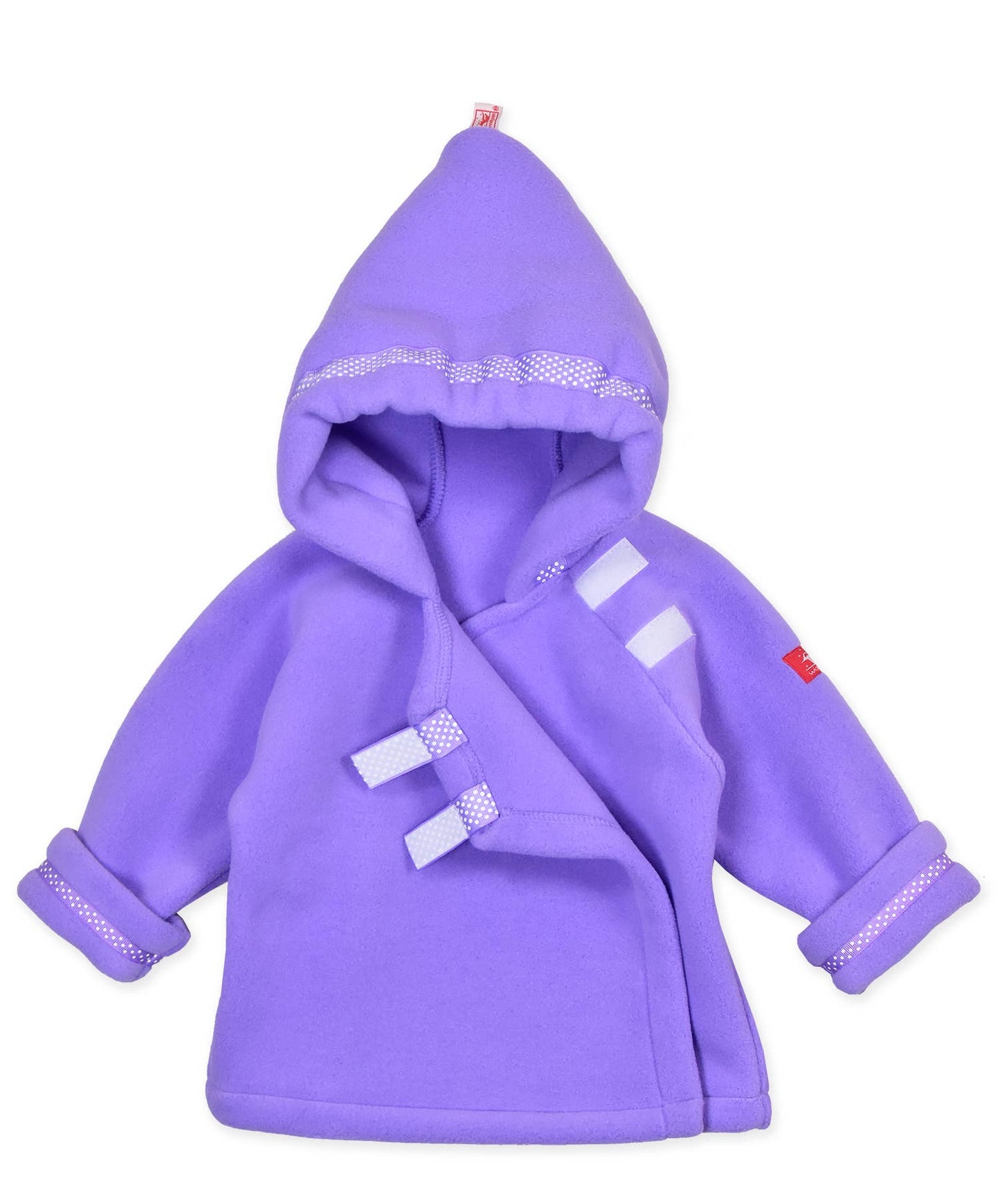 Girls Dot Ribbon Hooded WarmPlus Fleece Jacket