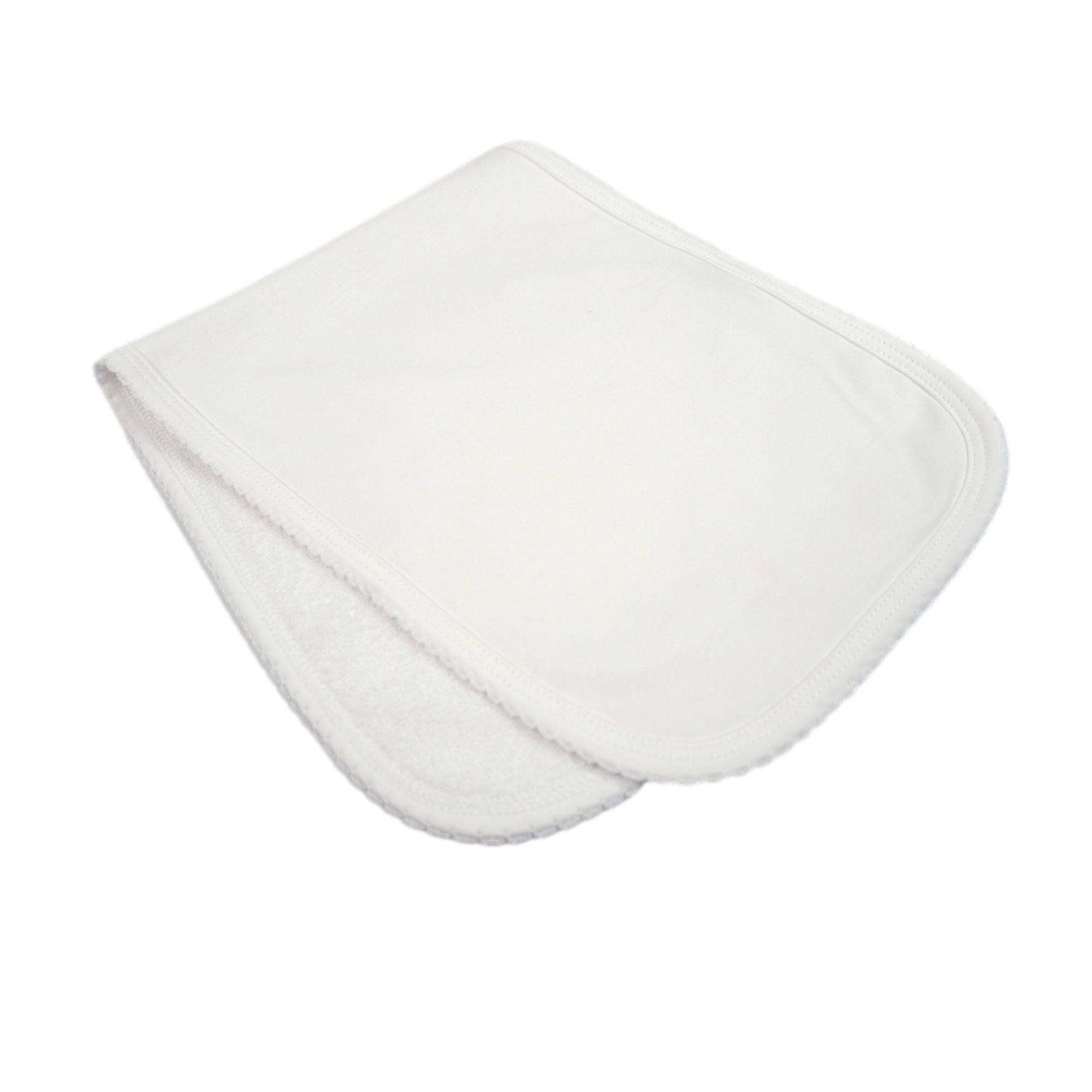 White Pima Burp Cloth