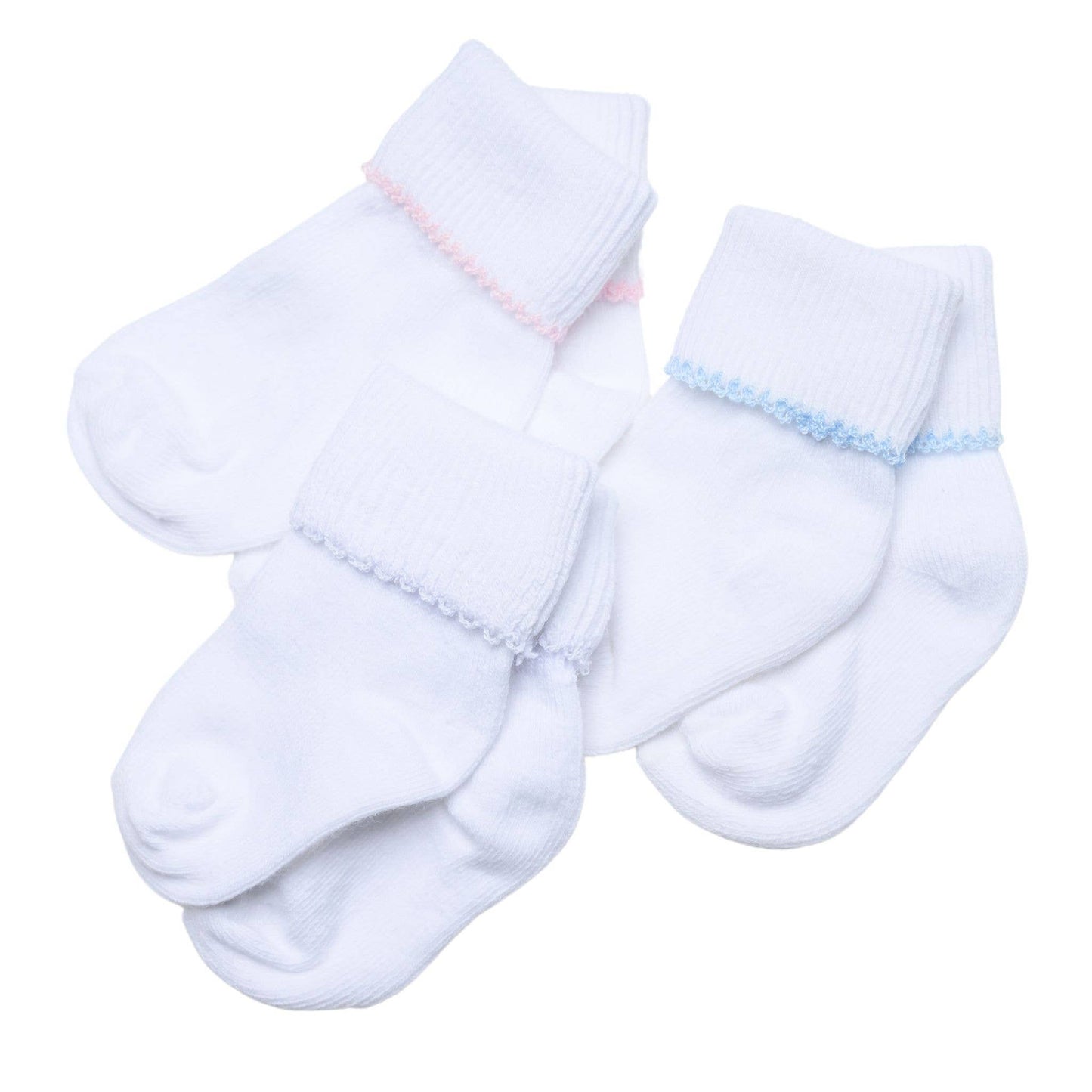 White Pink Socks