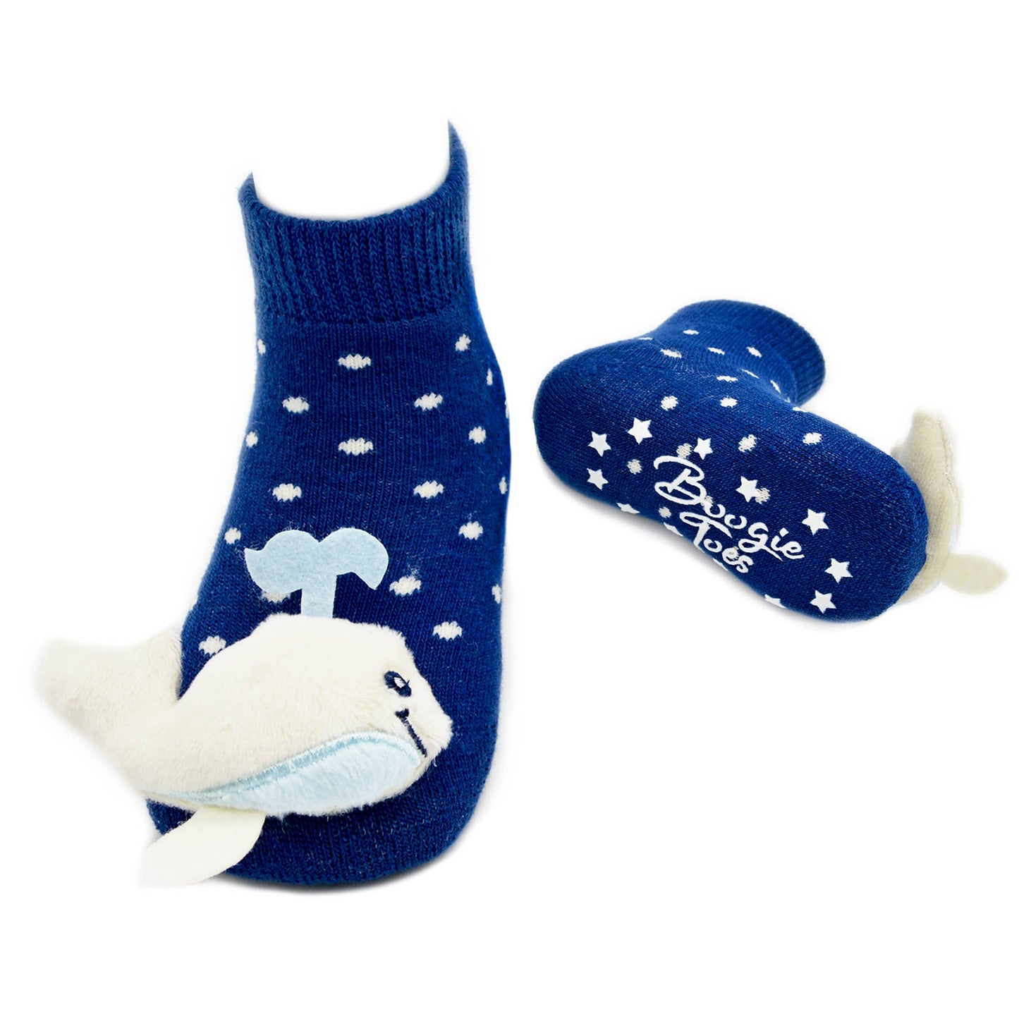 Baby Whale Boogie Toes Rattle Socks