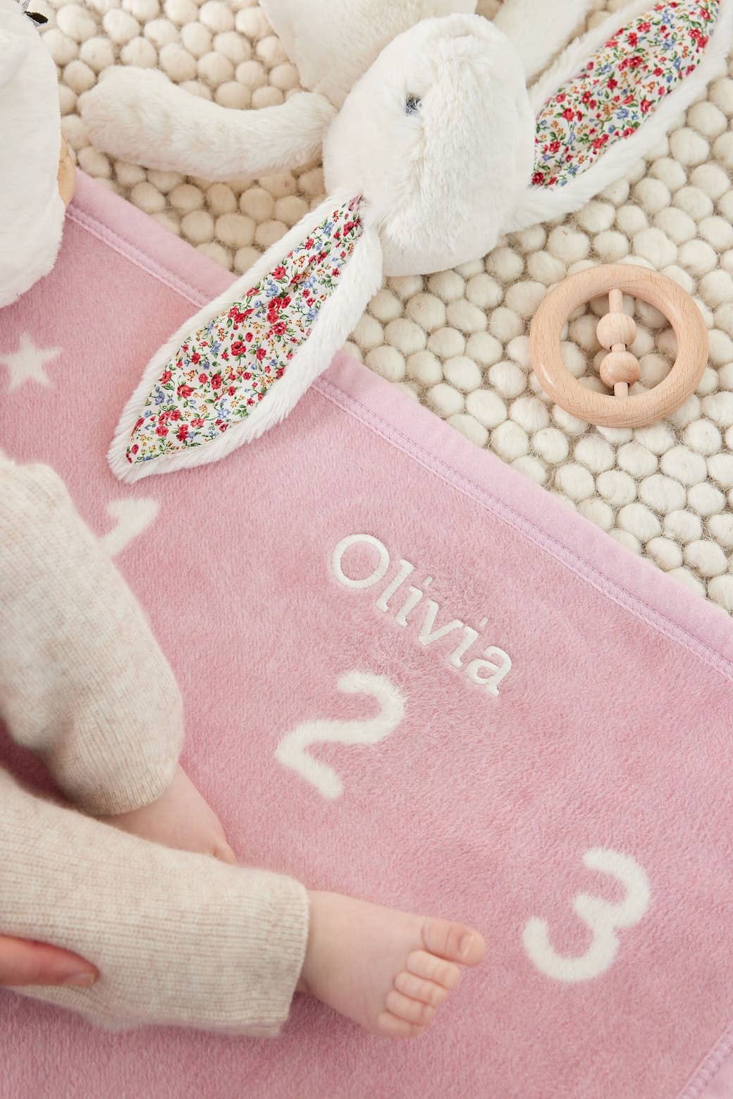 Milestone Mini Blush Blanket