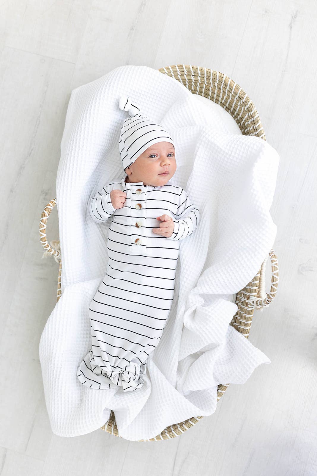 Newborn Gown and Hat Set