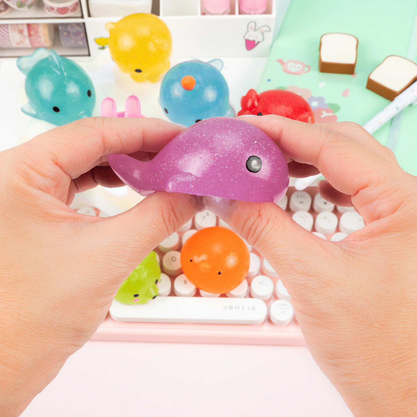Jumbo Glitter Mochi Squishy Toy (24pcs/case)