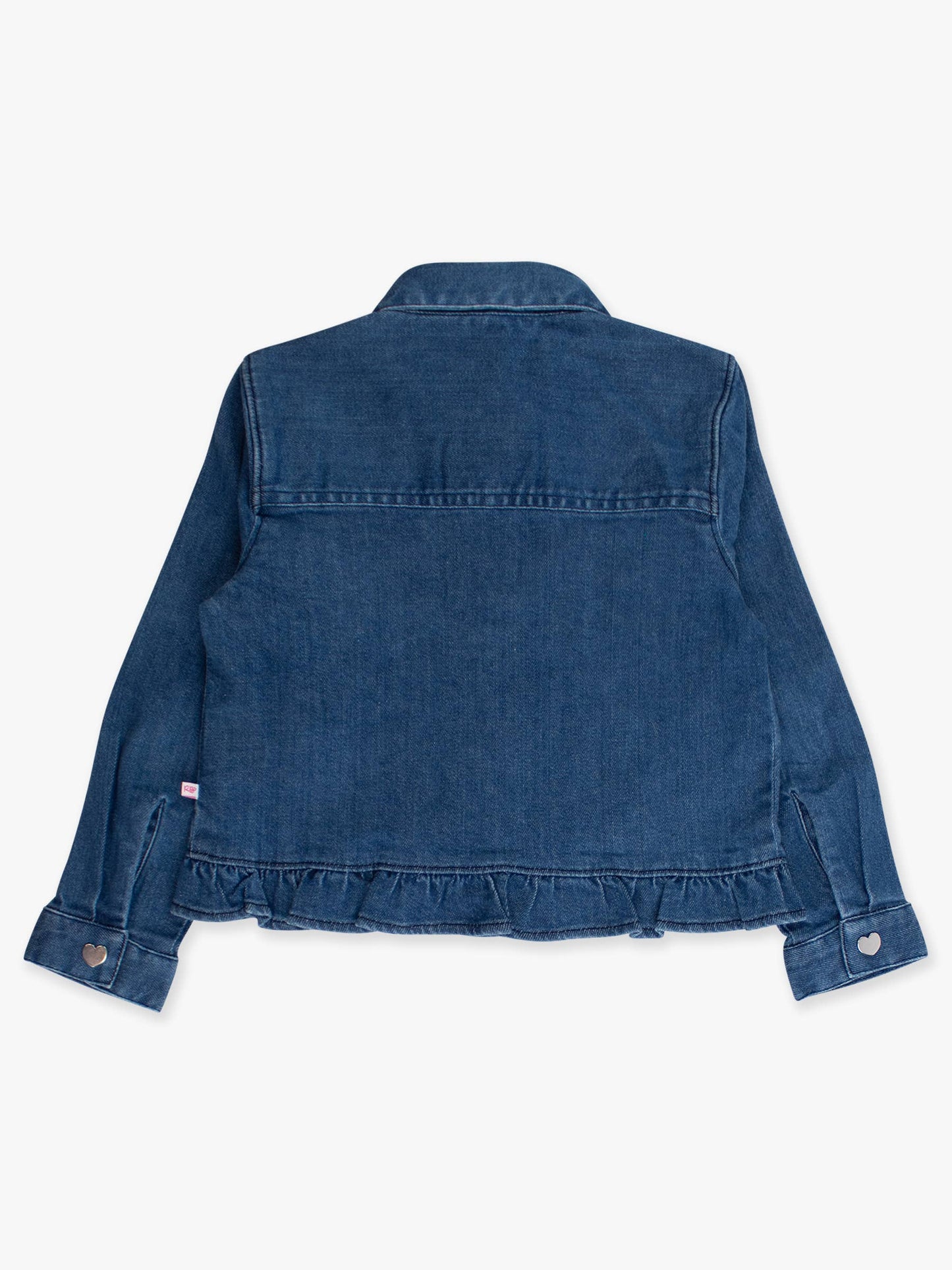 Girls Denim Ruffle Jacket