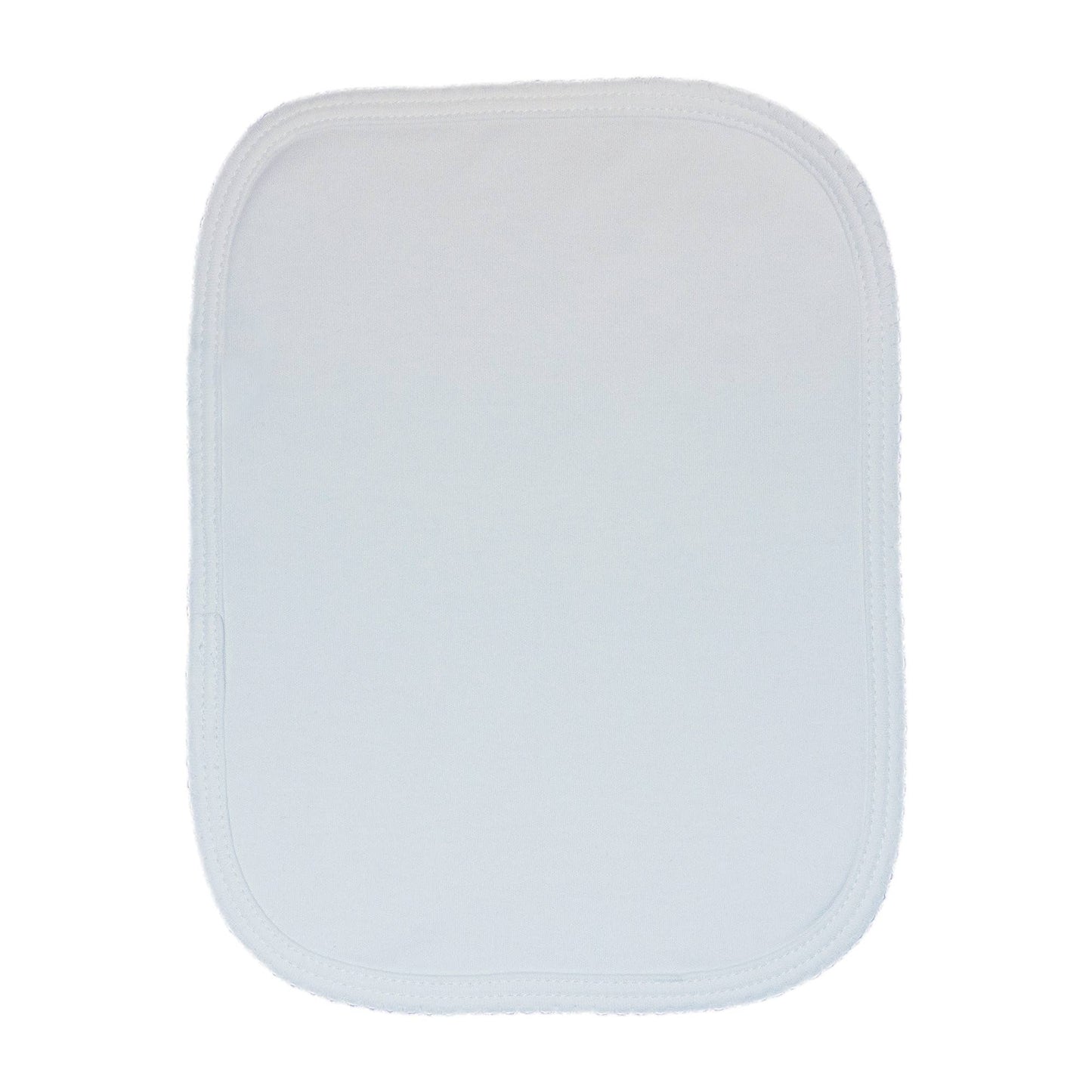 White Pima Burp Cloth