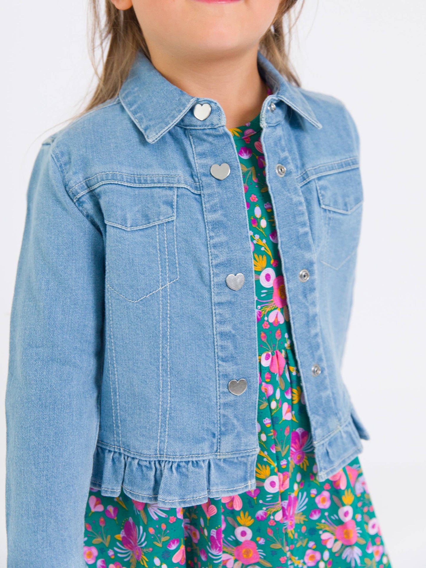Girls Light Wash Denim