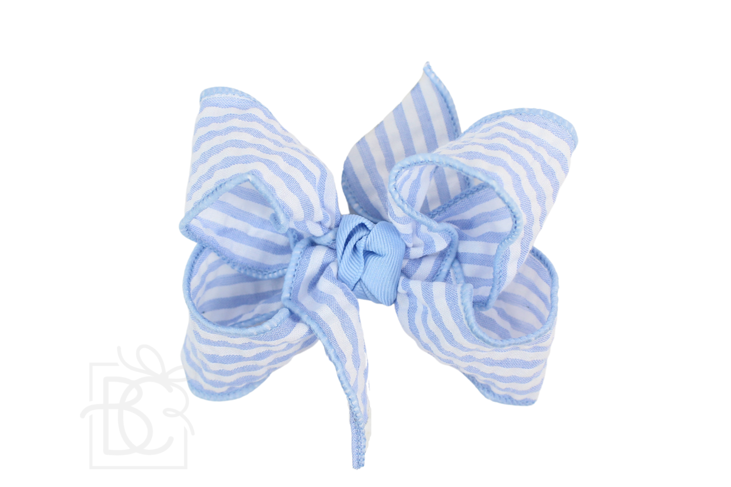 SEERSUCKER BOW ON CLIP