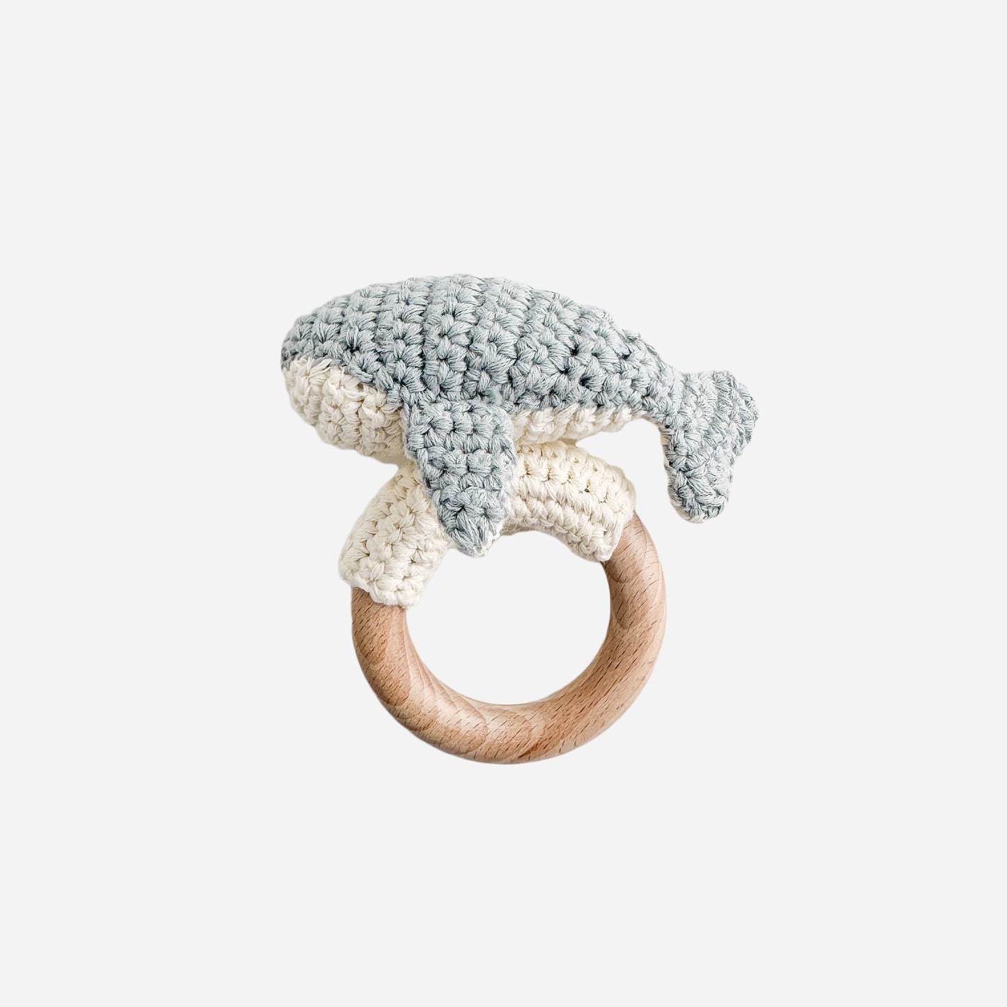 Whale Cotton Crochet Rattle