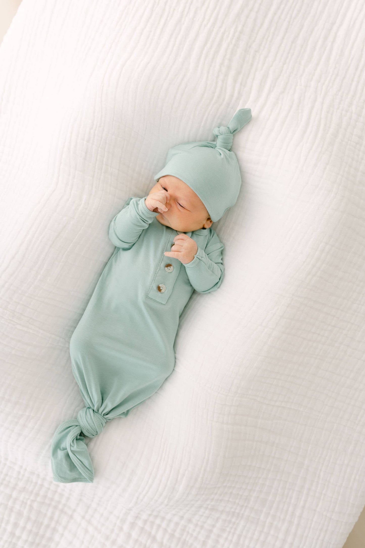 Newborn Gown and Hat Set