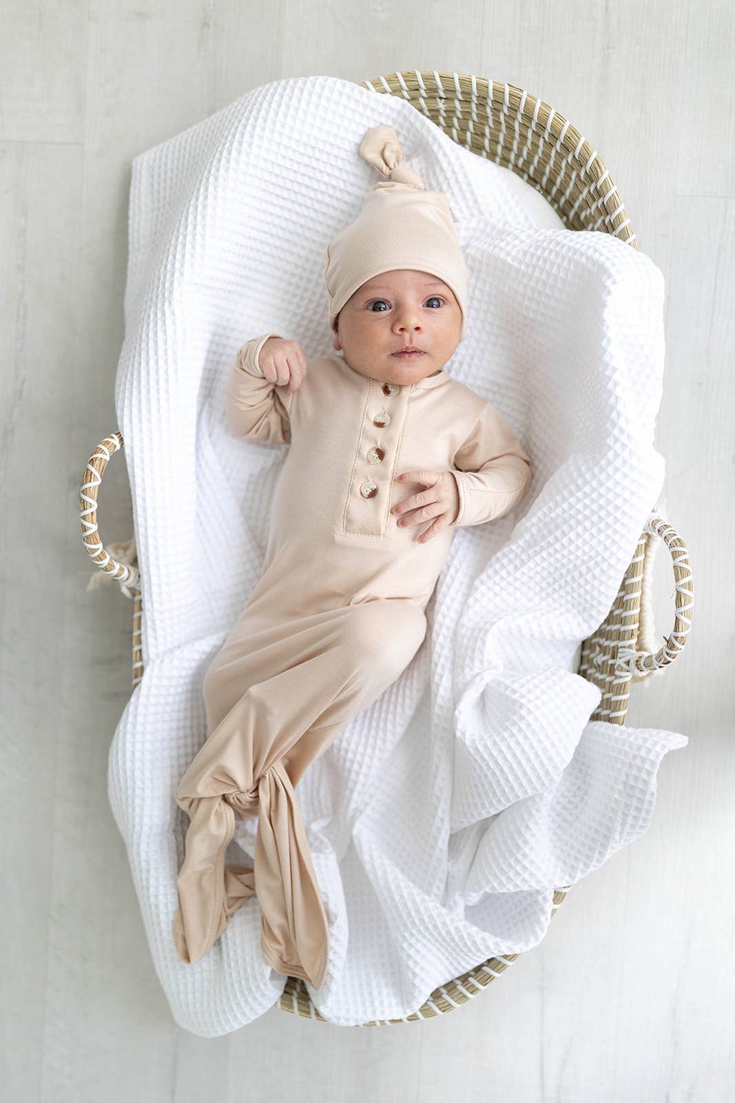 Newborn Gown and Hat Set