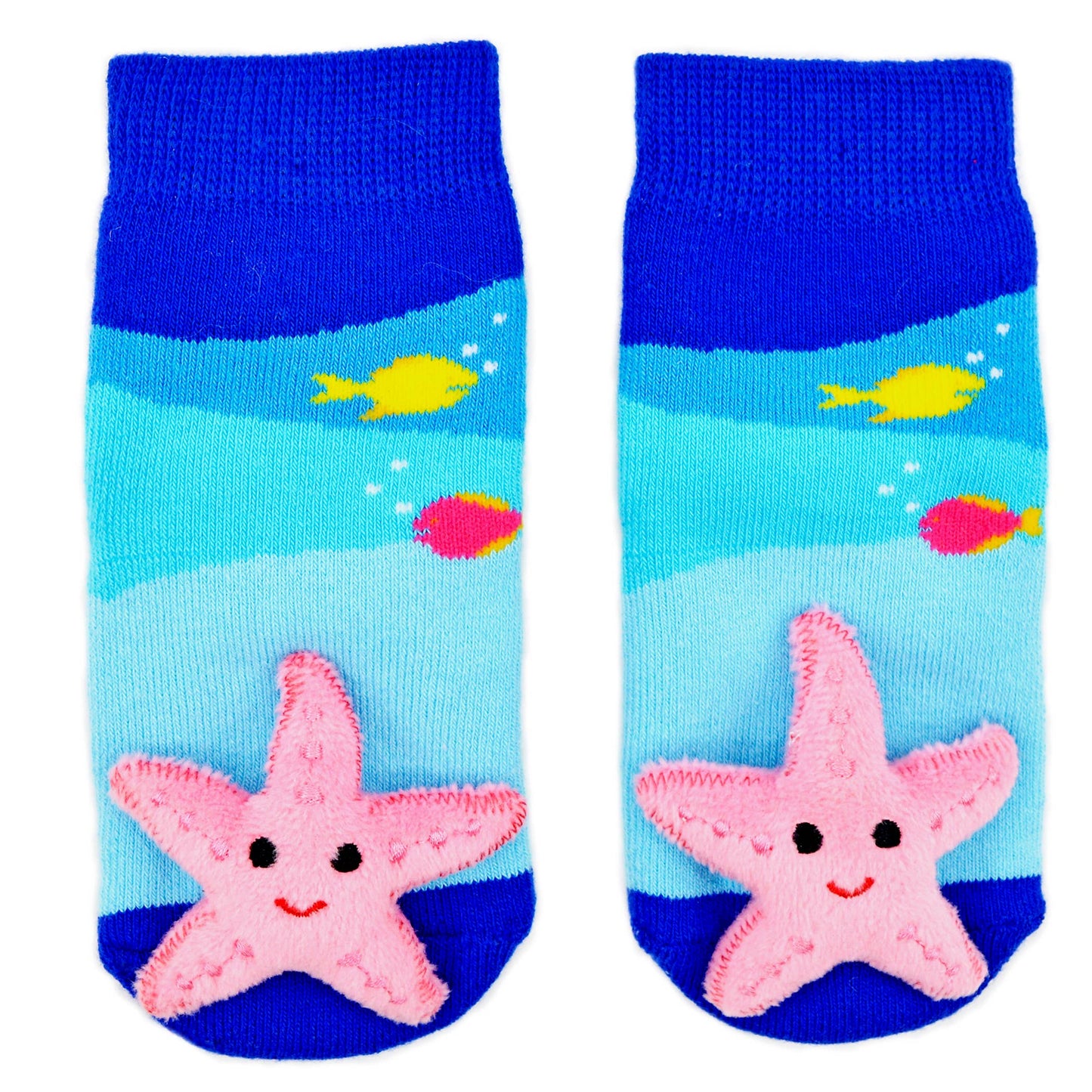 Starfish Boogie Toes - Baby Rattle Socks