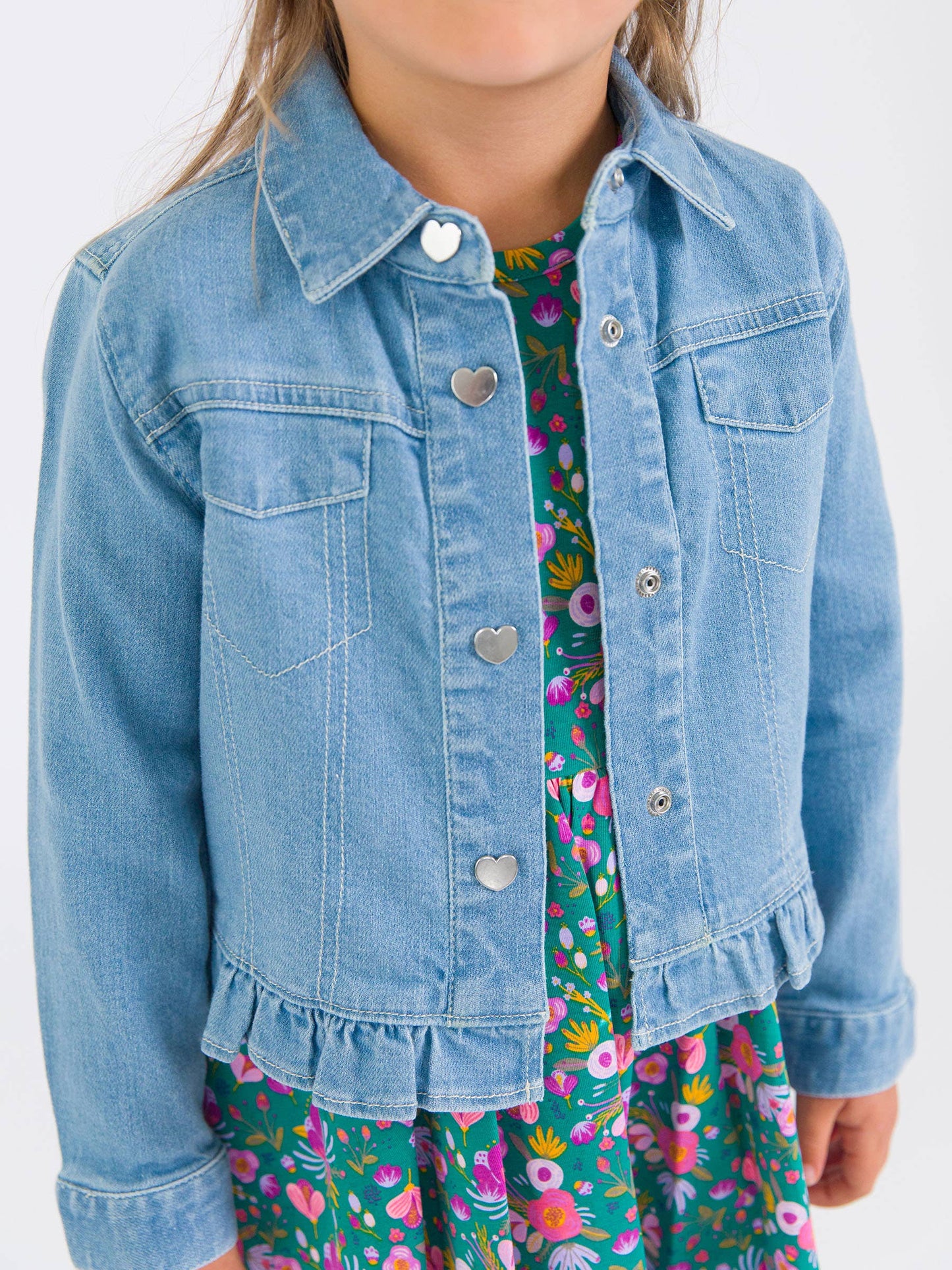 Girls Light Wash Denim