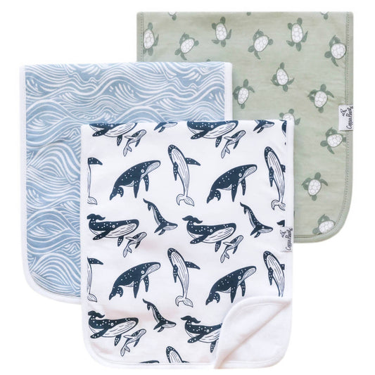 Premium Burp Cloths- Set of Three